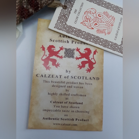 Calzeat Of Scotland Celtic Wool Clutch NWT